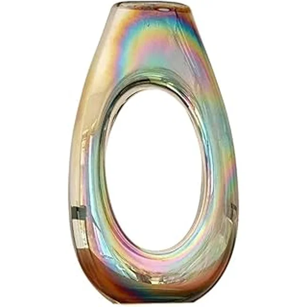 Iridescent Minimalist Decorative Sculptural Centerpiece