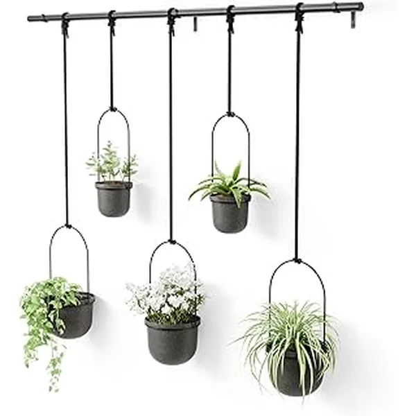 Umbra Triflora Hanging Planter Black