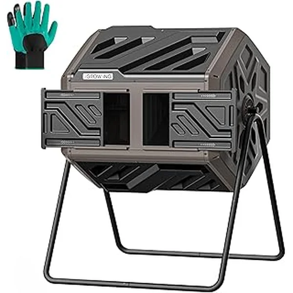 Thegrowing Assemble Tumbling Composter Rotating