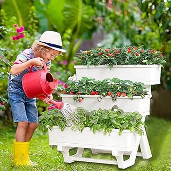 Oliz Planters Freestanding Strawberry Vegetable